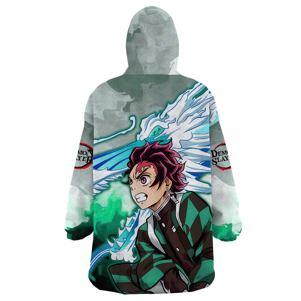 TanjIro Kamado - Demon Slayer Wearable Blanket Hoodie Anime Style