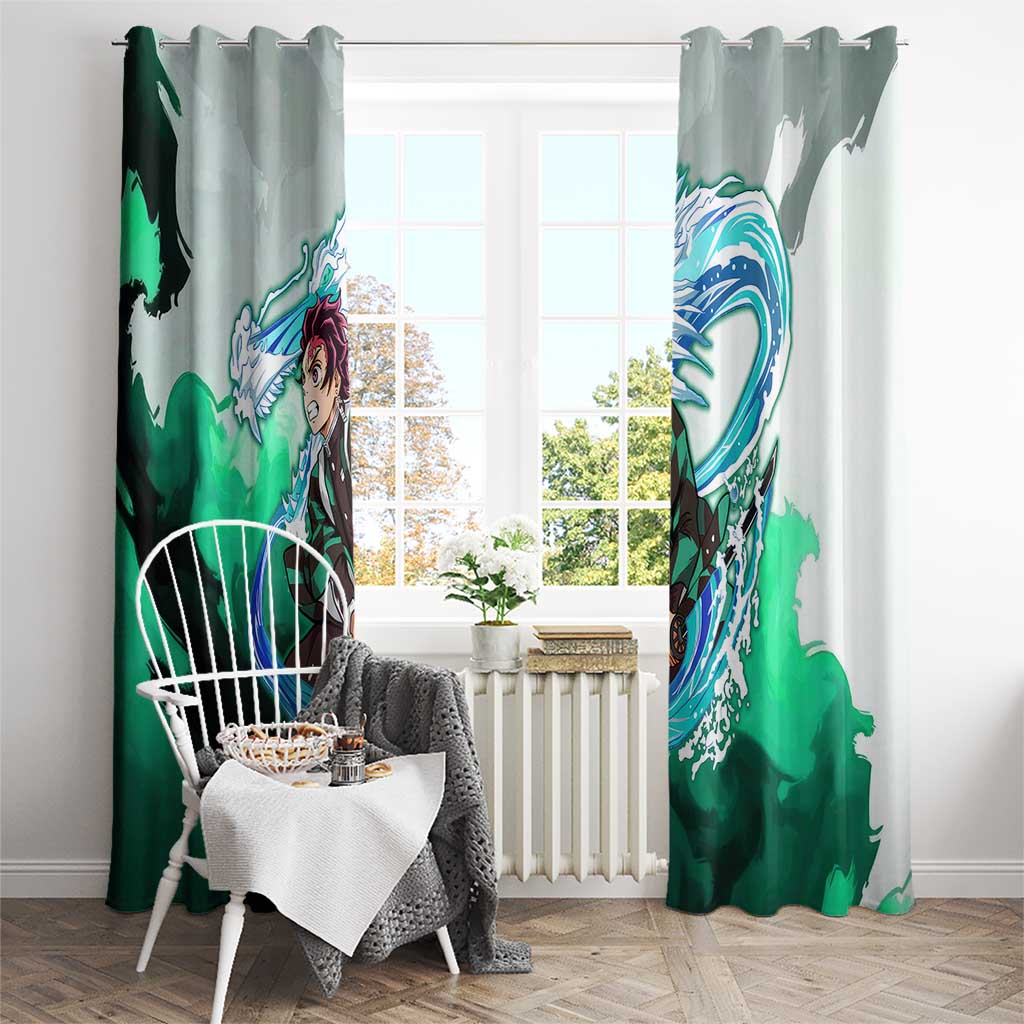 TanjIro Kamado - Demon Slayer Window Curtain Anime Style
