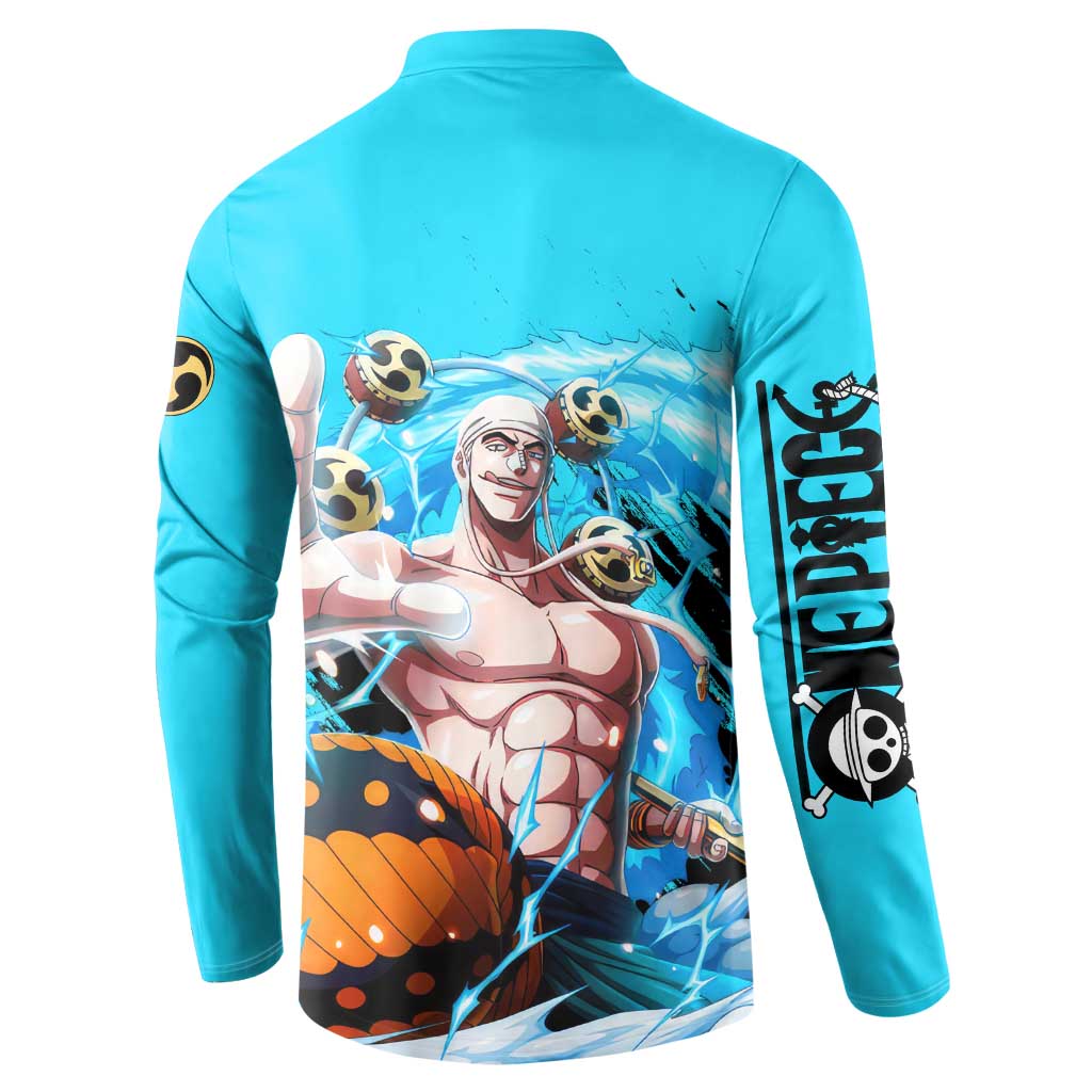 Enel - One Piece Button Sweatshirt Anime Style
