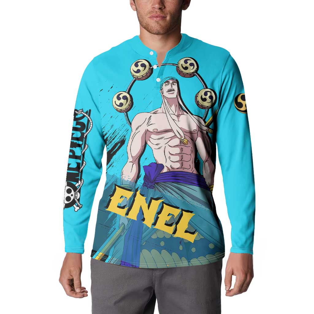 Enel - One Piece Button Sweatshirt Anime Style