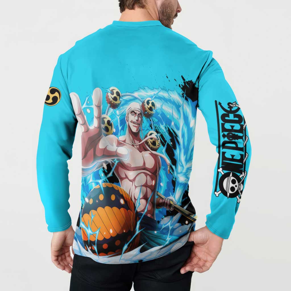 Enel - One Piece Button Sweatshirt Anime Style