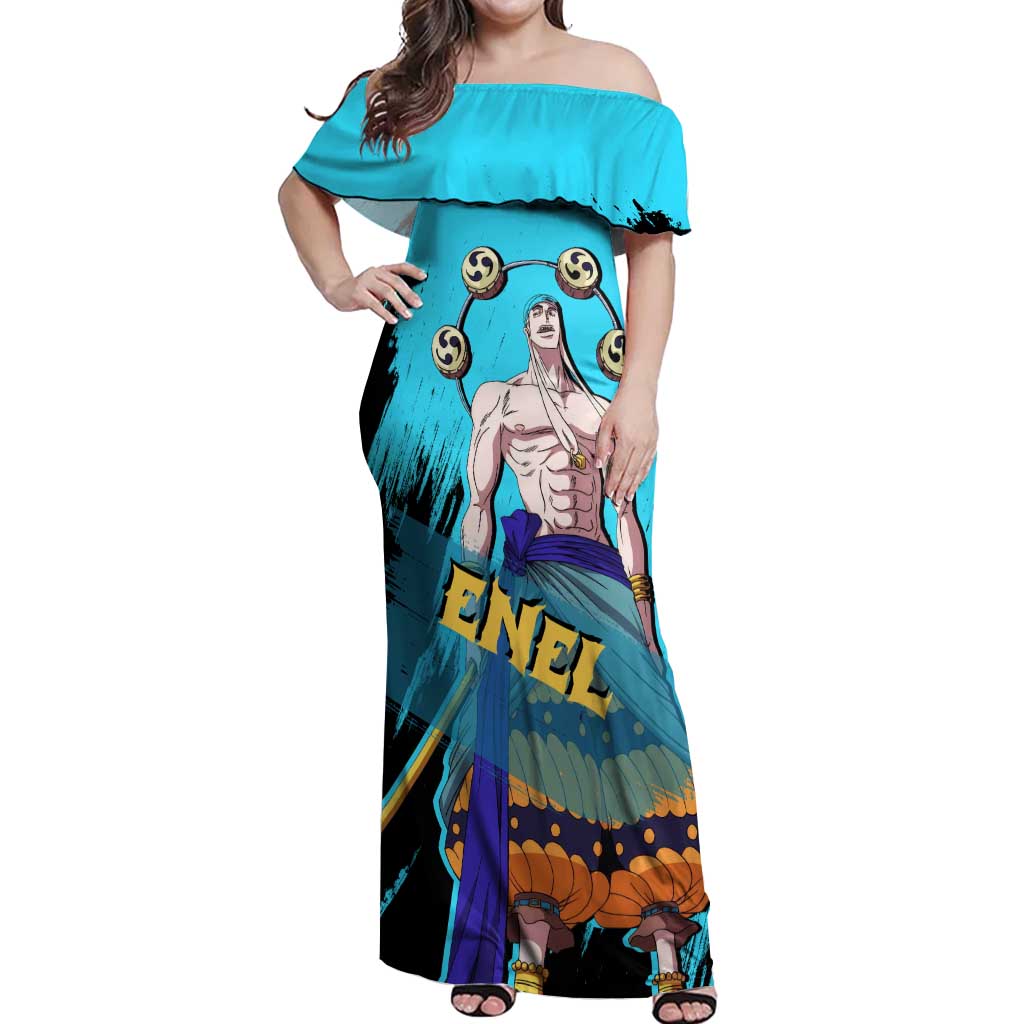 Enel - One Piece Off Shoulder Maxi Dress Anime Style