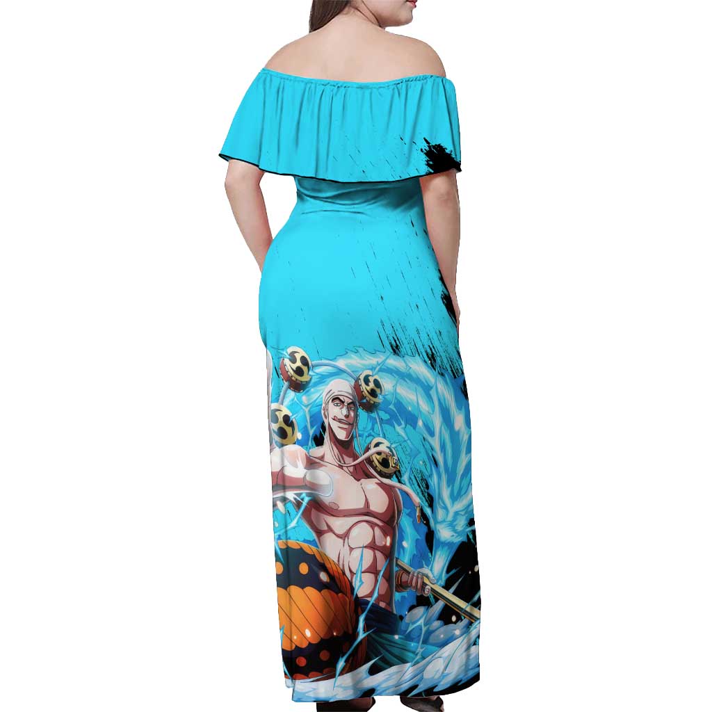 Enel - One Piece Off Shoulder Maxi Dress Anime Style