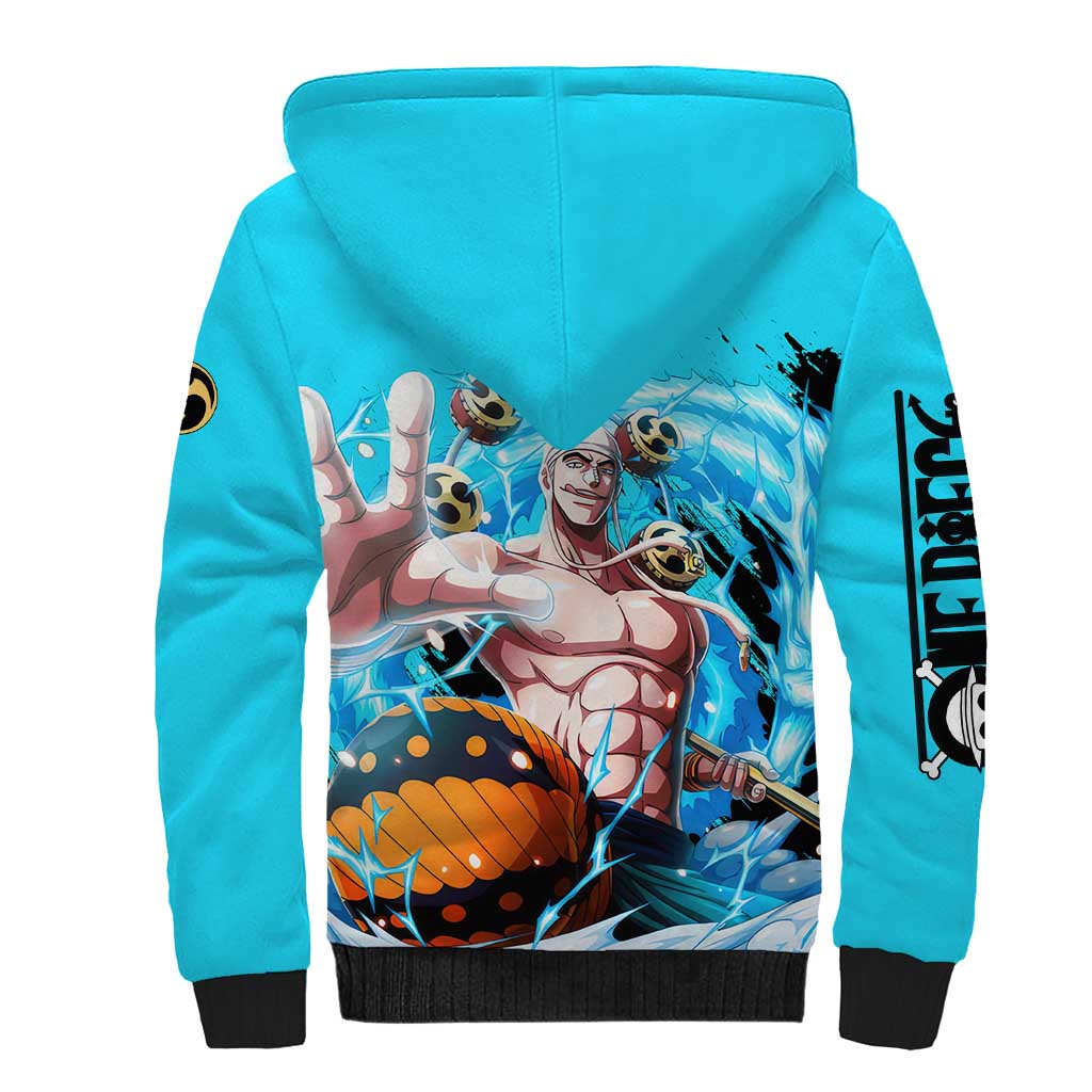 Enel - One Piece Sherpa Hoodie Anime Style