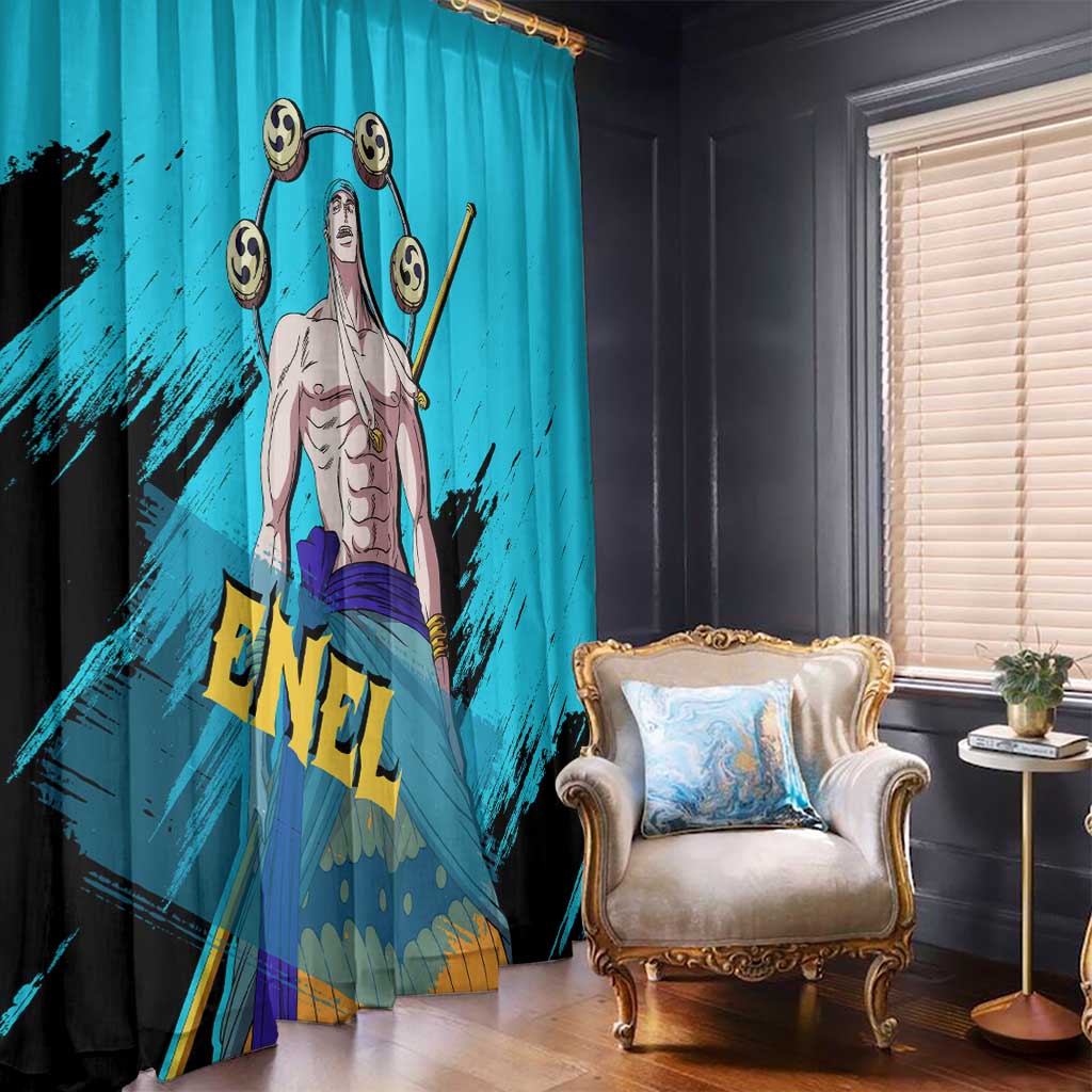 Enel - One Piece Window Curtain Anime Style