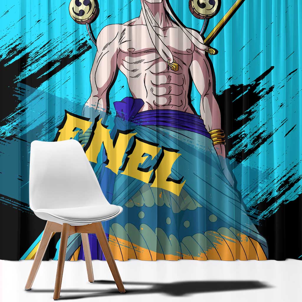 Enel - One Piece Window Curtain Anime Style