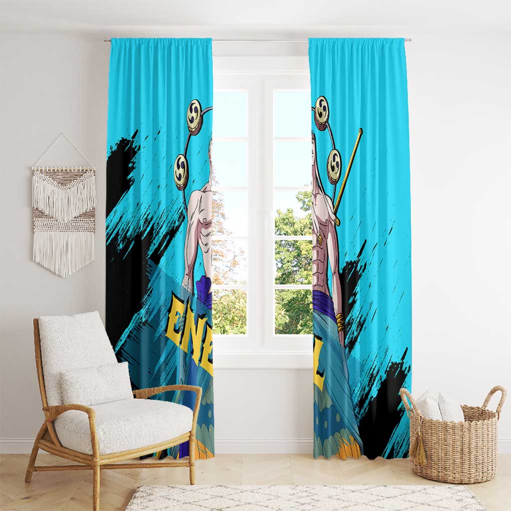 Enel - One Piece Window Curtain Anime Style