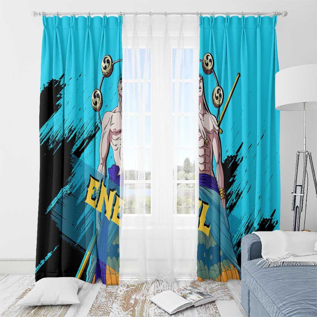 Enel - One Piece Window Curtain Anime Style