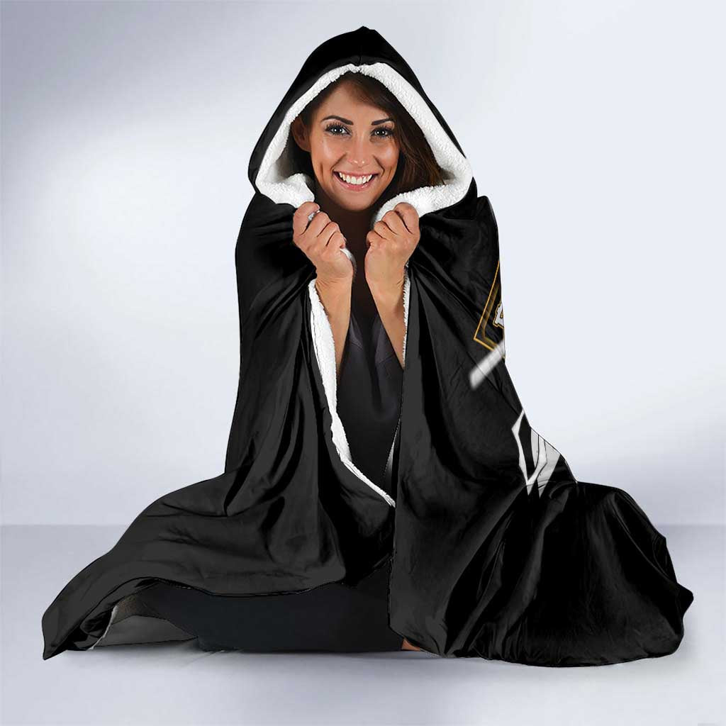 Agatsuma Zenitsu Demon Slayer Hooded Blanket with Yellow and Black Lightning Style Design - The Mazicc