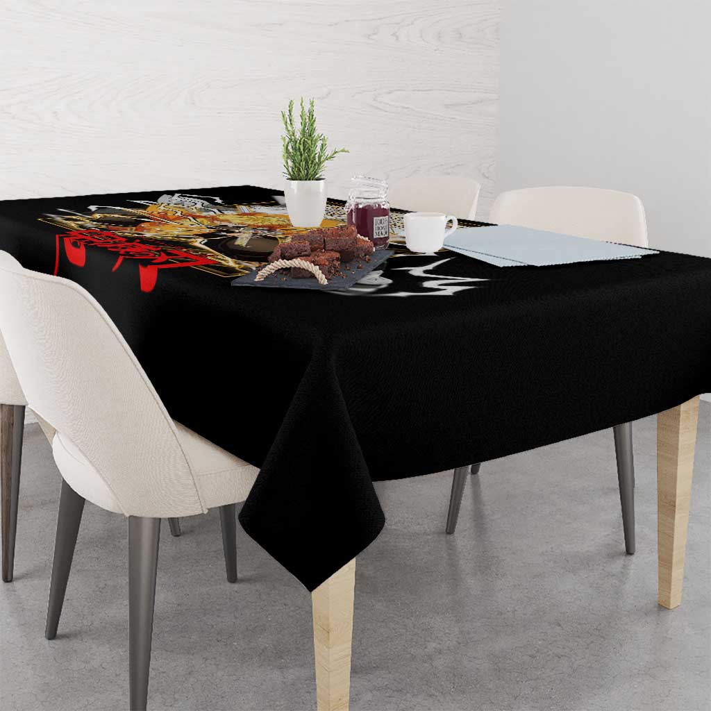 Agatsuma Zenitsu Demon Slayer Tablecloth with Yellow and Black Lightning Style Design - The Mazicc
