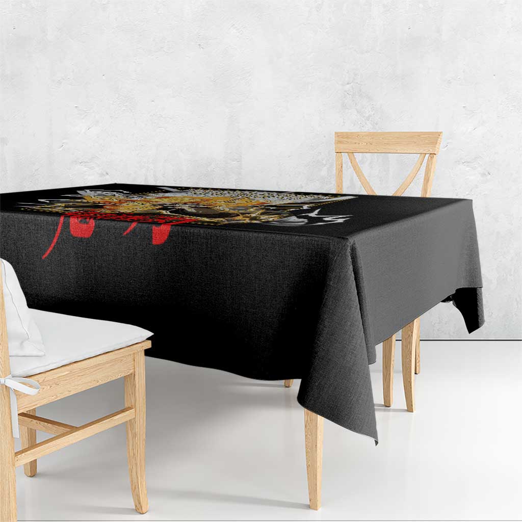 Agatsuma Zenitsu Demon Slayer Tablecloth with Yellow and Black Lightning Style Design - The Mazicc
