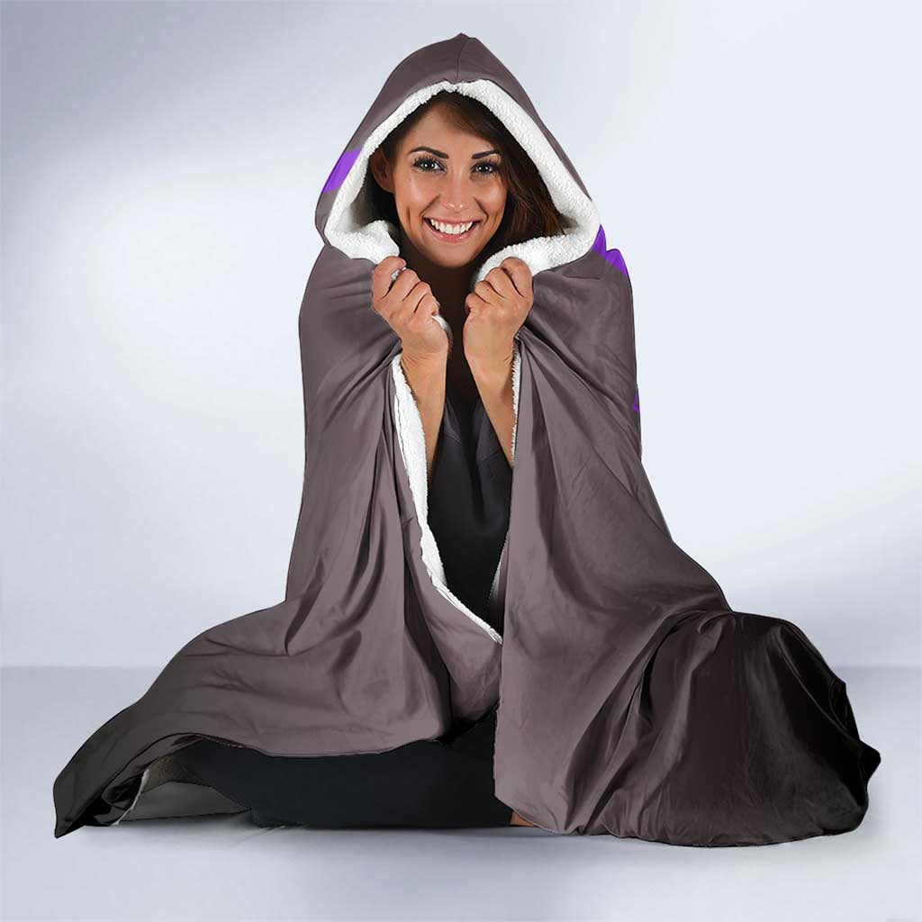 Fushiguro Toji from Jujutsu Kaisen Hooded Blanket with Purple and Black Background and Multiple Poses Design - The Mazicc