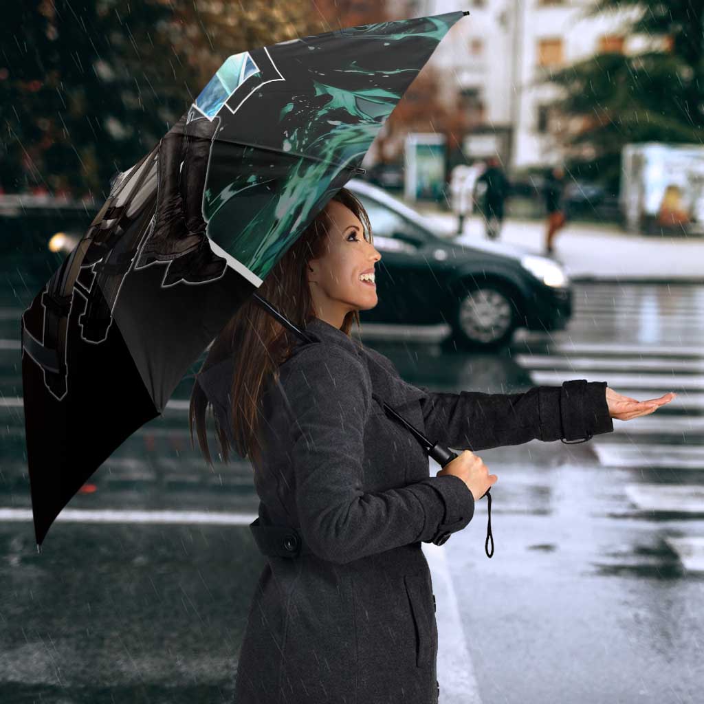 Mikasa Ackerman from Attack on Titan Umbrella with Sword and Action Pose Design - The Mazicc