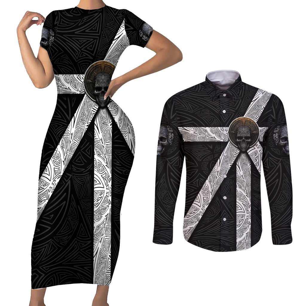 hell-pattern-skull-couples-matching-short-sleeve-bodycon-dress-and-long-sleeve-button-shirts-im-not-rode-i-just-hace-the-balls-to-say-what-everyone-else-is-thinking