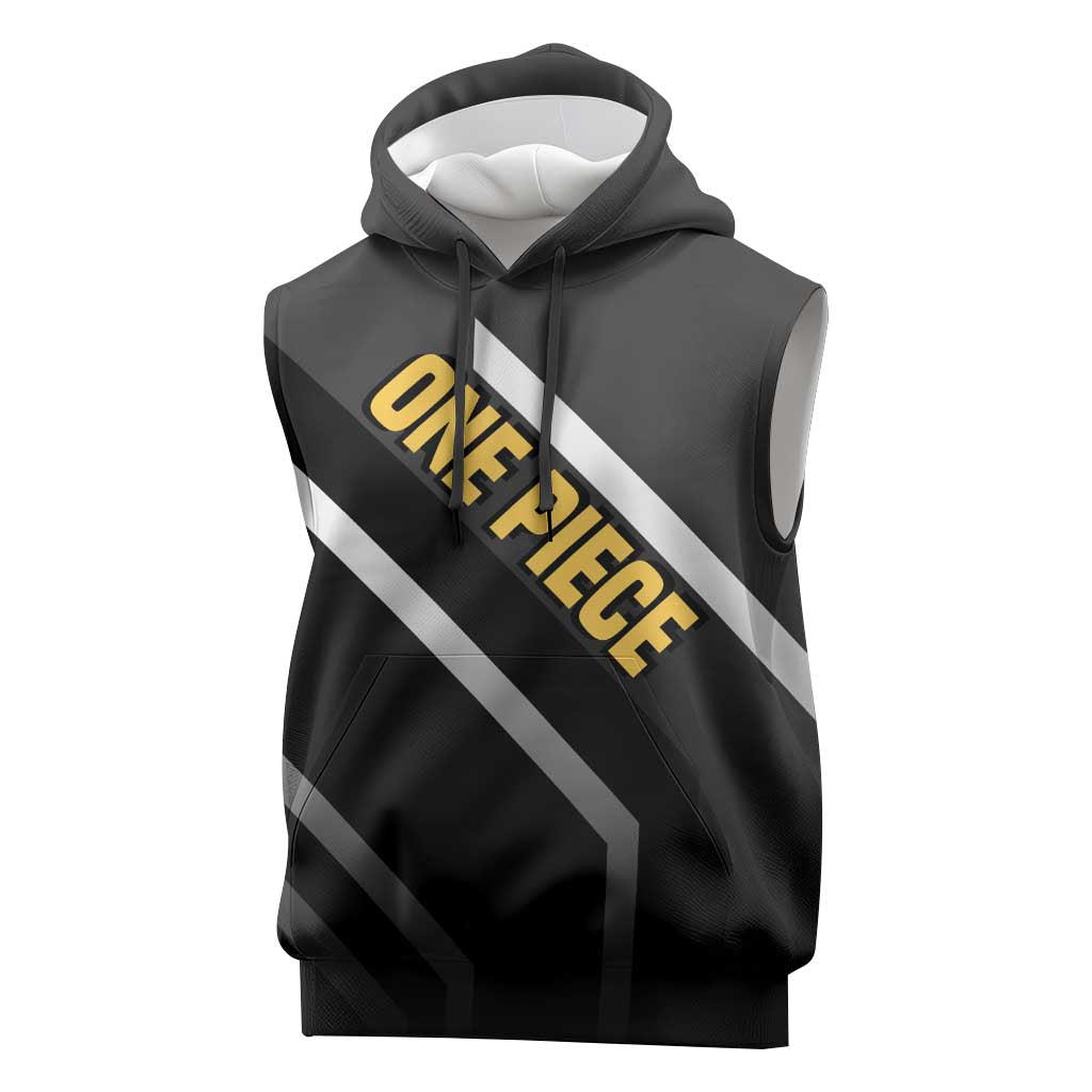 Brook One Piece Sleeveless Hoodie with Skeleton Musician Pose and Stylish Design - The Mazicc