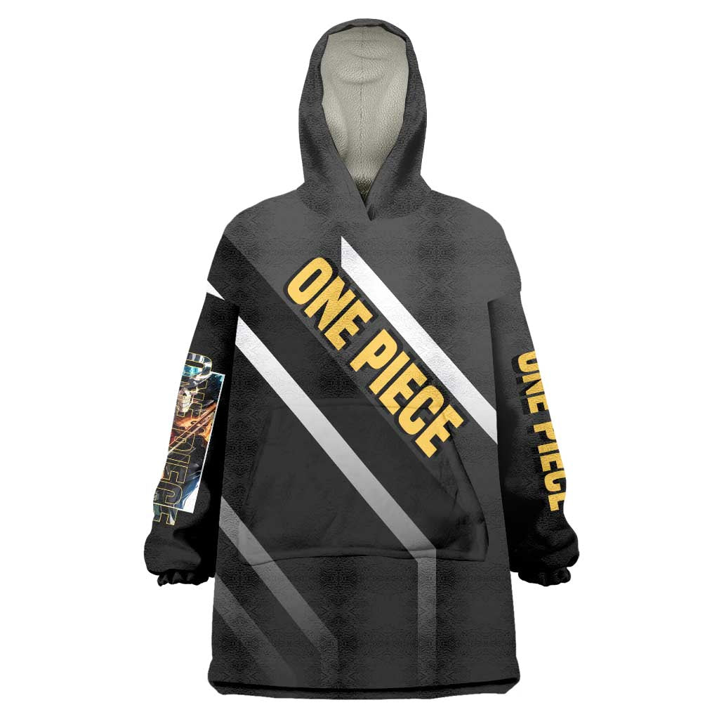 Brook One Piece Wearable Blanket Hoodie with Skeleton Musician Pose and Stylish Design - The Mazicc