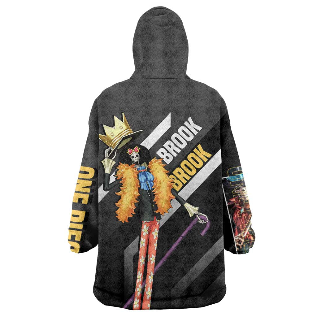 Brook One Piece Wearable Blanket Hoodie with Skeleton Musician Pose and Stylish Design - The Mazicc