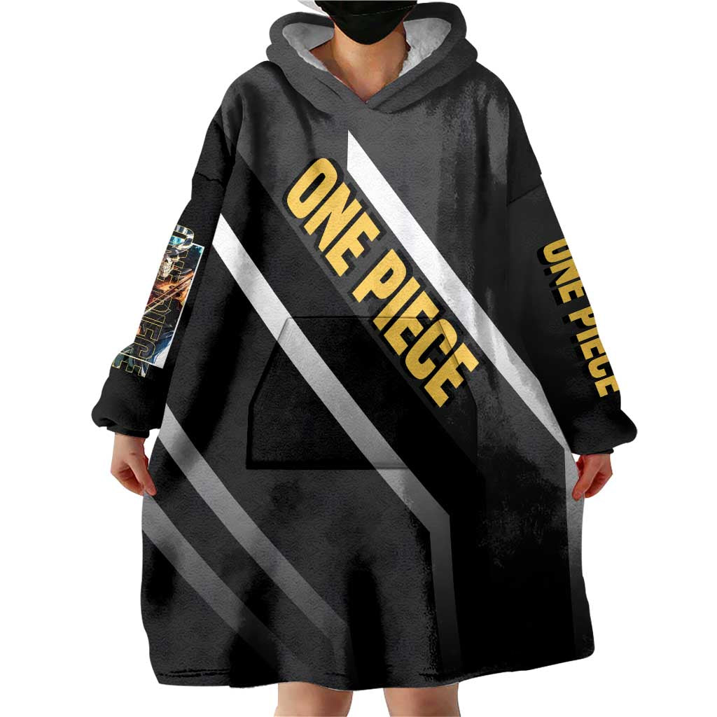 Brook One Piece Wearable Blanket Hoodie with Skeleton Musician Pose and Stylish Design - The Mazicc