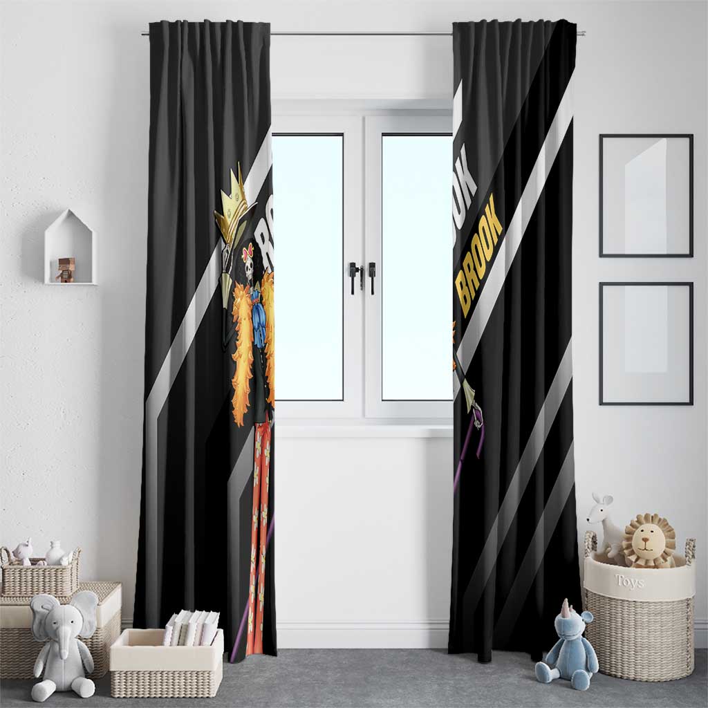 Brook One Piece Window Curtain with Skeleton Musician Pose and Stylish Design - The Mazicc