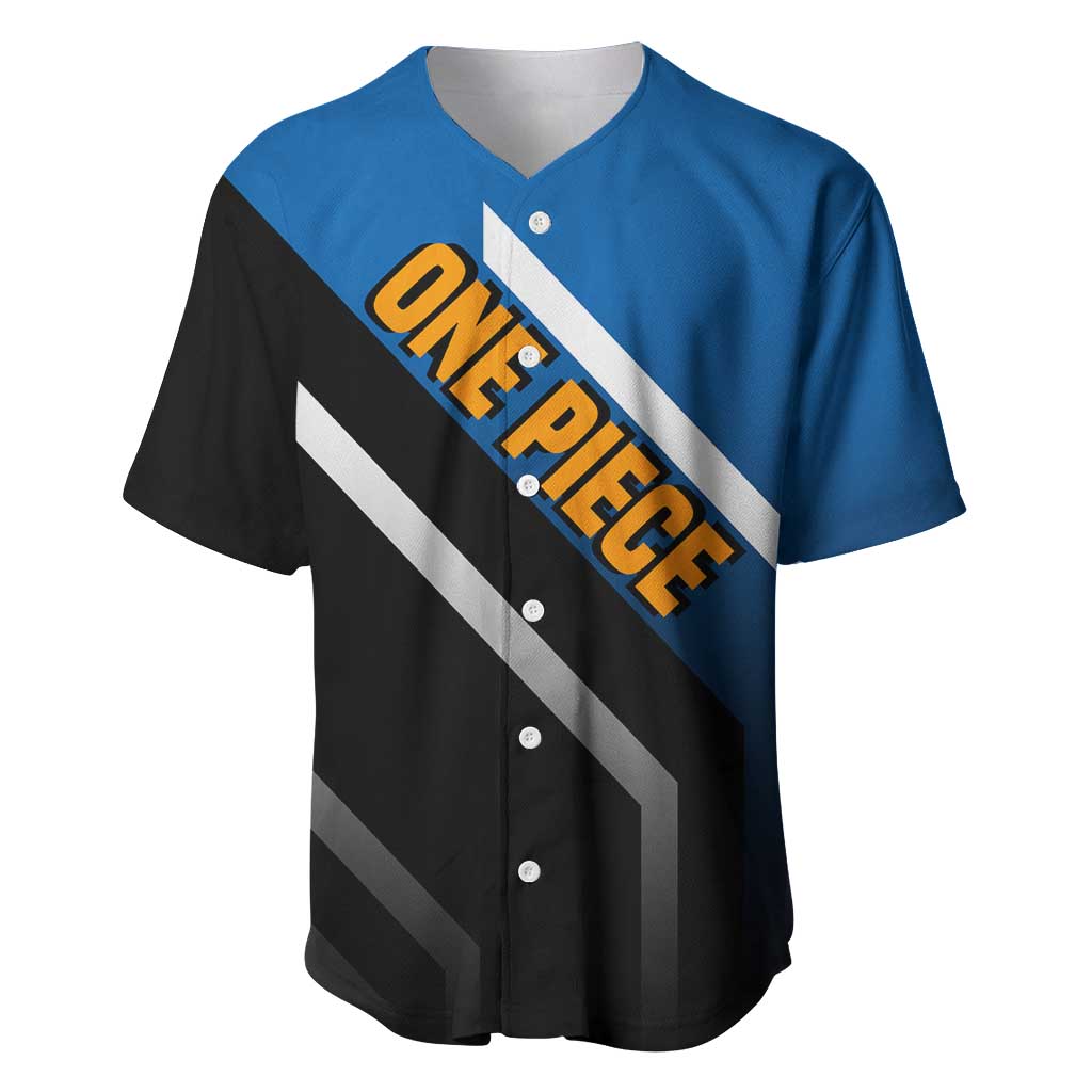 Jinbei One Piece Baseball Jersey with Fish-Man Warrior Pose and Ocean-Inspired Design - The Mazicc