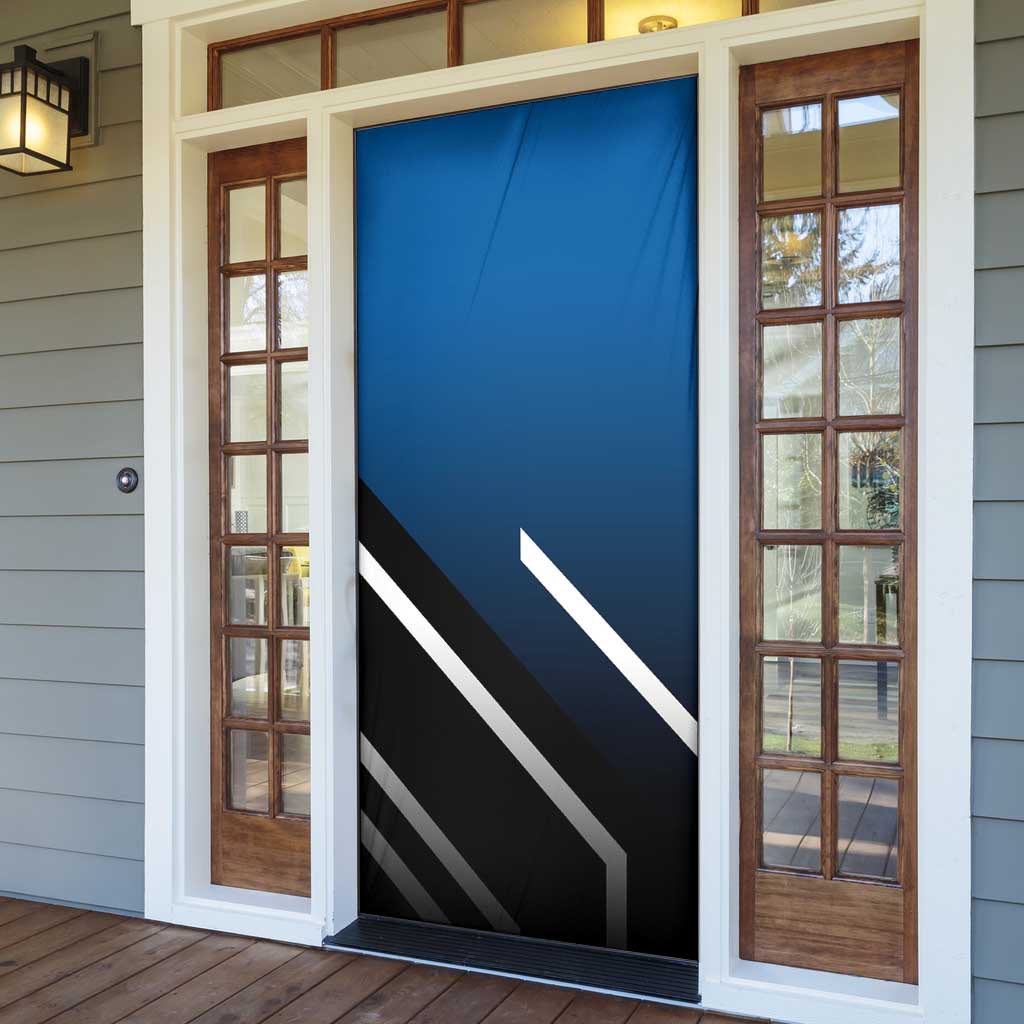 Jinbei One Piece Door Cover with Fish-Man Warrior Pose and Ocean-Inspired Design - The Mazicc
