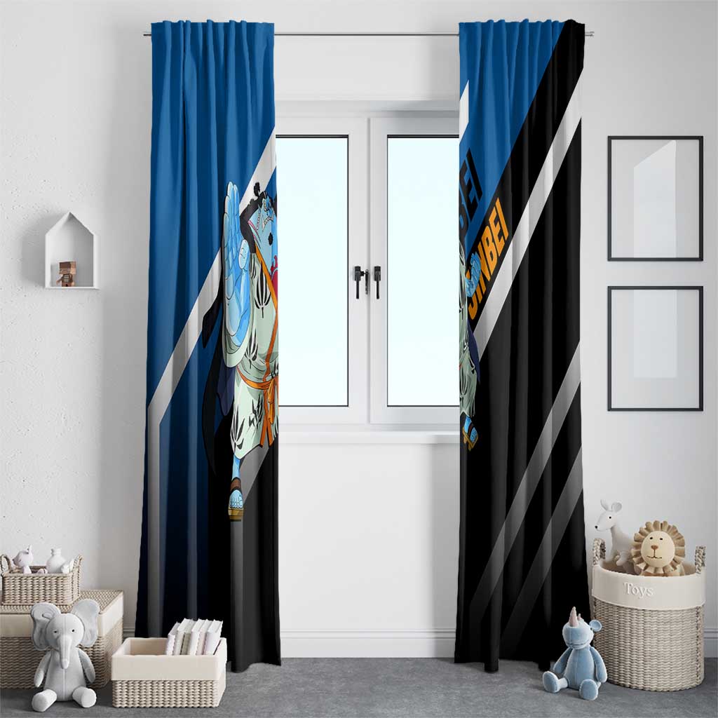Jinbei One Piece Window Curtain with Fish-Man Warrior Pose and Ocean-Inspired Design - The Mazicc