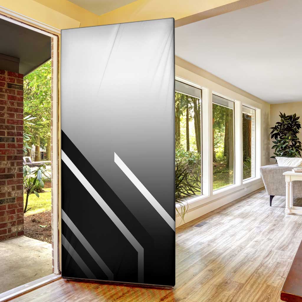 Trafalgar D. Law One Piece Door Cover with Sword and Strategic Battle Pose Design - The Mazicc