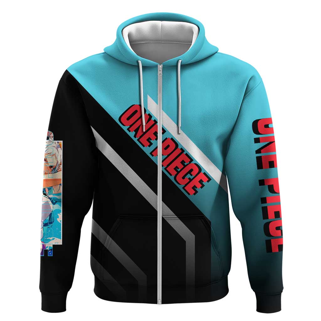 Yamato One Piece Hoodie with Fierce Battle Pose and Energetic Design - The Mazicc