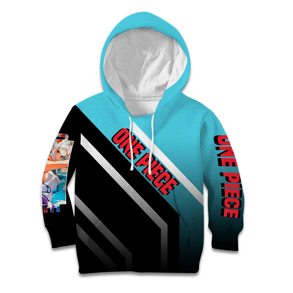Yamato One Piece Kid Hoodie with Fierce Battle Pose and Energetic Design - The Mazicc