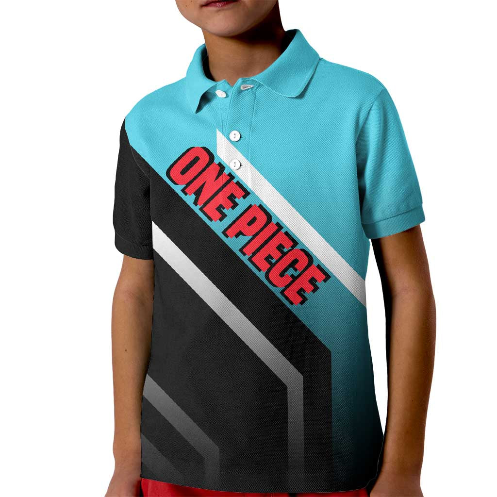 Yamato One Piece Kid Polo Shirt with Fierce Battle Pose and Energetic Design - The Mazicc