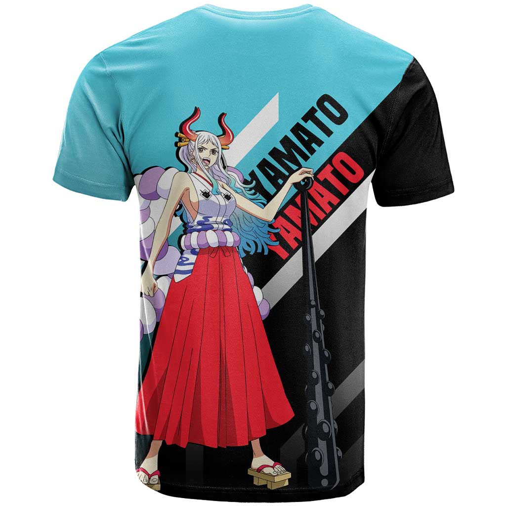 Yamato One Piece T Shirt with Fierce Battle Pose and Energetic Design - The Mazicc