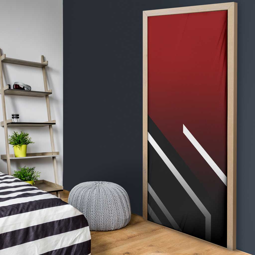 Shanks One Piece Door Cover with Red-Haired Captain Pose and Bold Pirate Design - The Mazicc