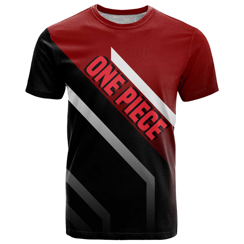 Shanks One Piece T Shirt with Red-Haired Captain Pose and Bold Pirate Design - The Mazicc