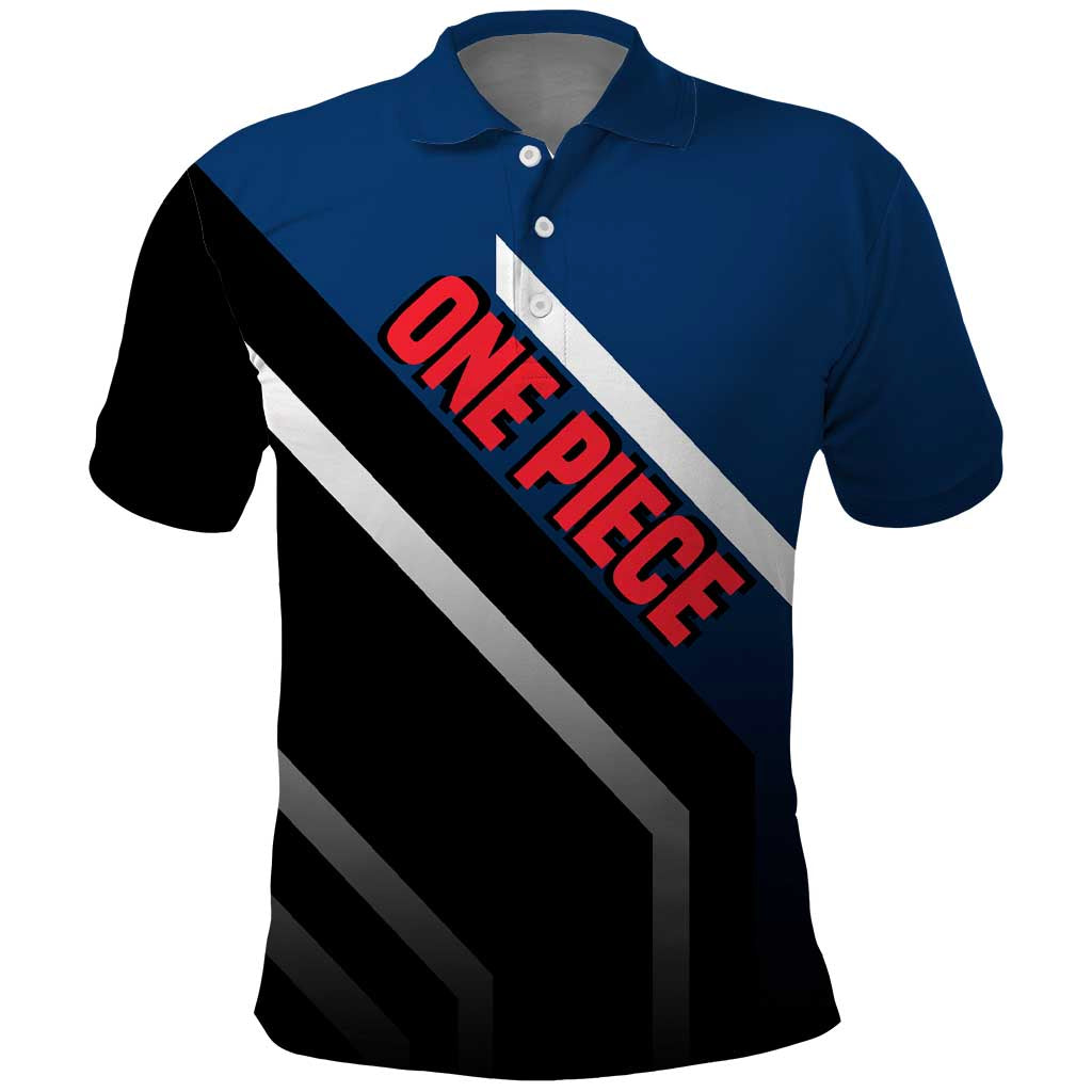 Buggy One Piece Polo Shirt with Clown Pirate Pose and Colorful Bold Design - The Mazicc