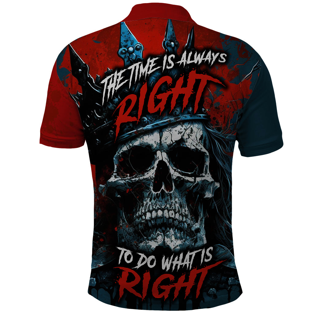 skull-king-polo-shirt-the-time-is-always-right-to-do-what-is-right