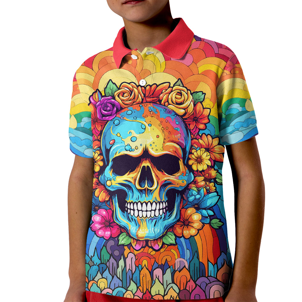 floral-skull-kid-polo-shirt-im-blunt-because-god-rolled-me-that-way