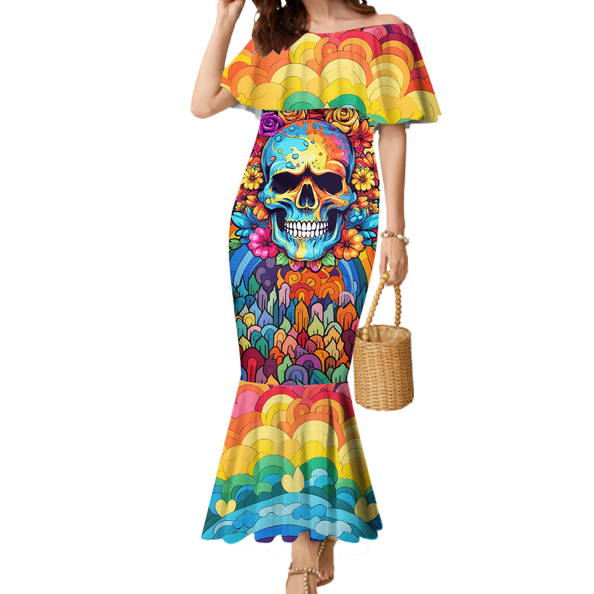 floral-skull-mermaid-dress-im-blunt-because-god-rolled-me-that-way