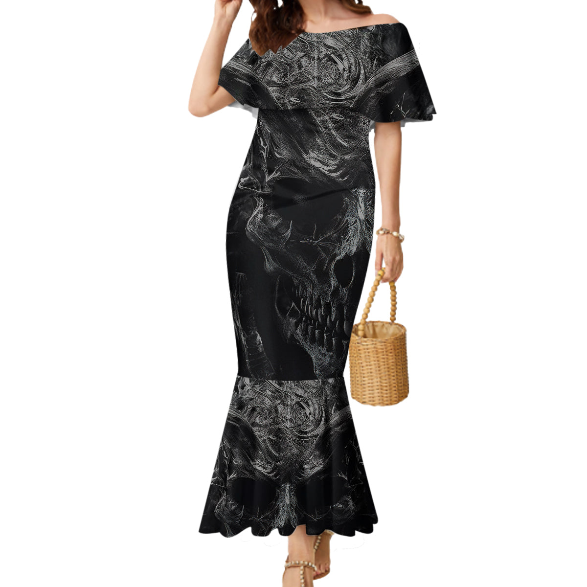 horror-skull-mermaid-dress-of-course-im-going-to-hell-im-just-here-to-pick-you-up