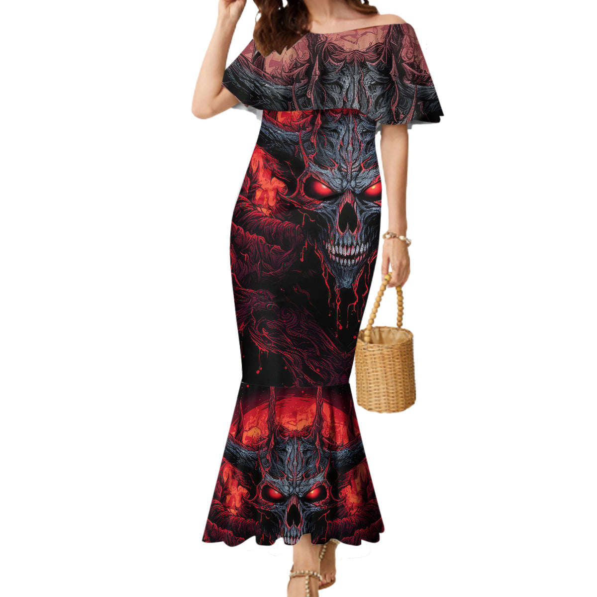demon-skull-mermaid-dress-you-better-pray-i-dont-get-up
