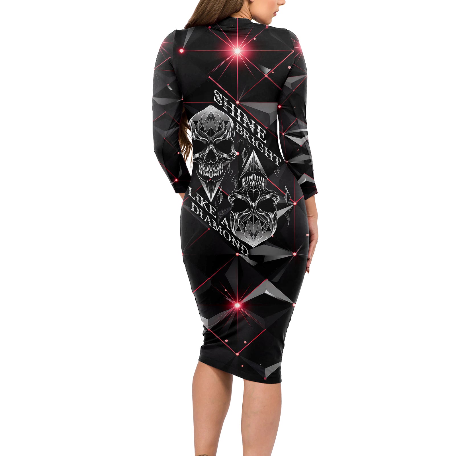 diamond-skull-long-sleeve-bodycon-dress-shine-bright-like-diamond