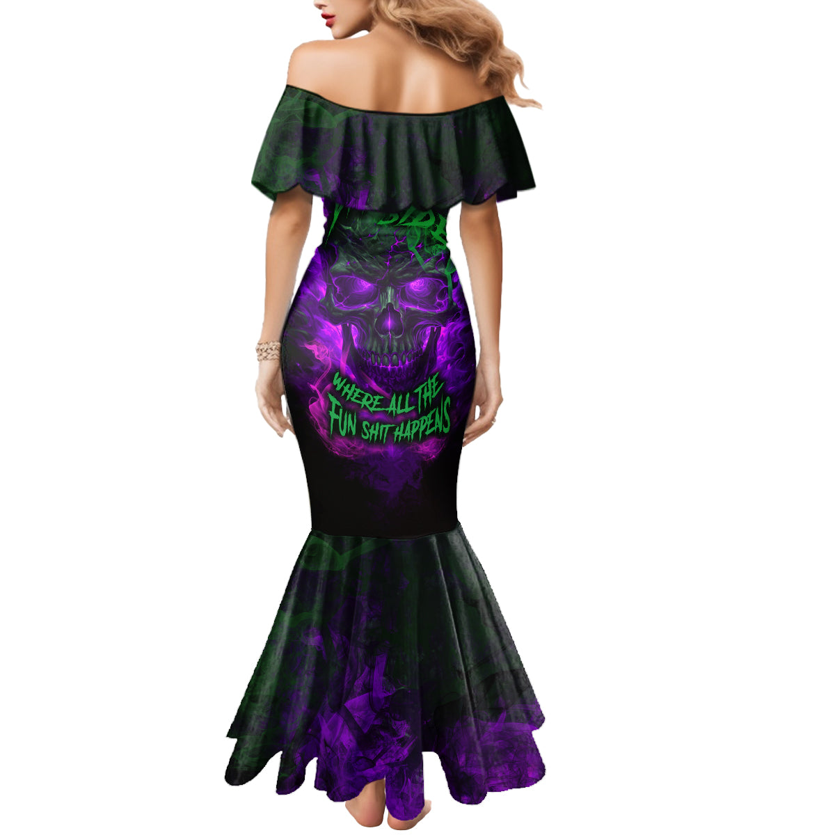 horor-skull-mermaid-dress-welcome-to-the-dark-side