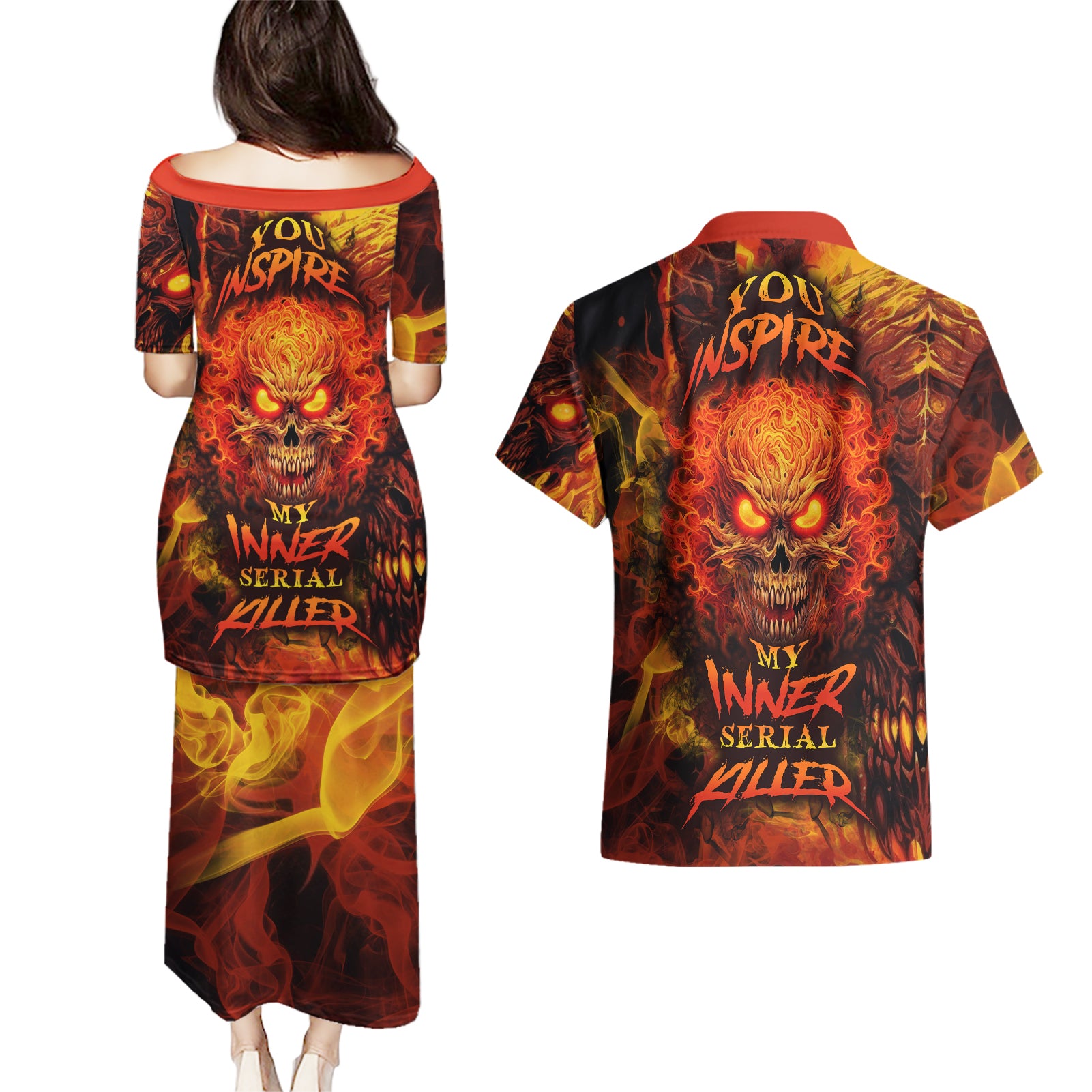 fire-skull-couples-matching-puletasi-dress-and-hawaiian-shirt-you-inspire-my-inner-serial-killed
