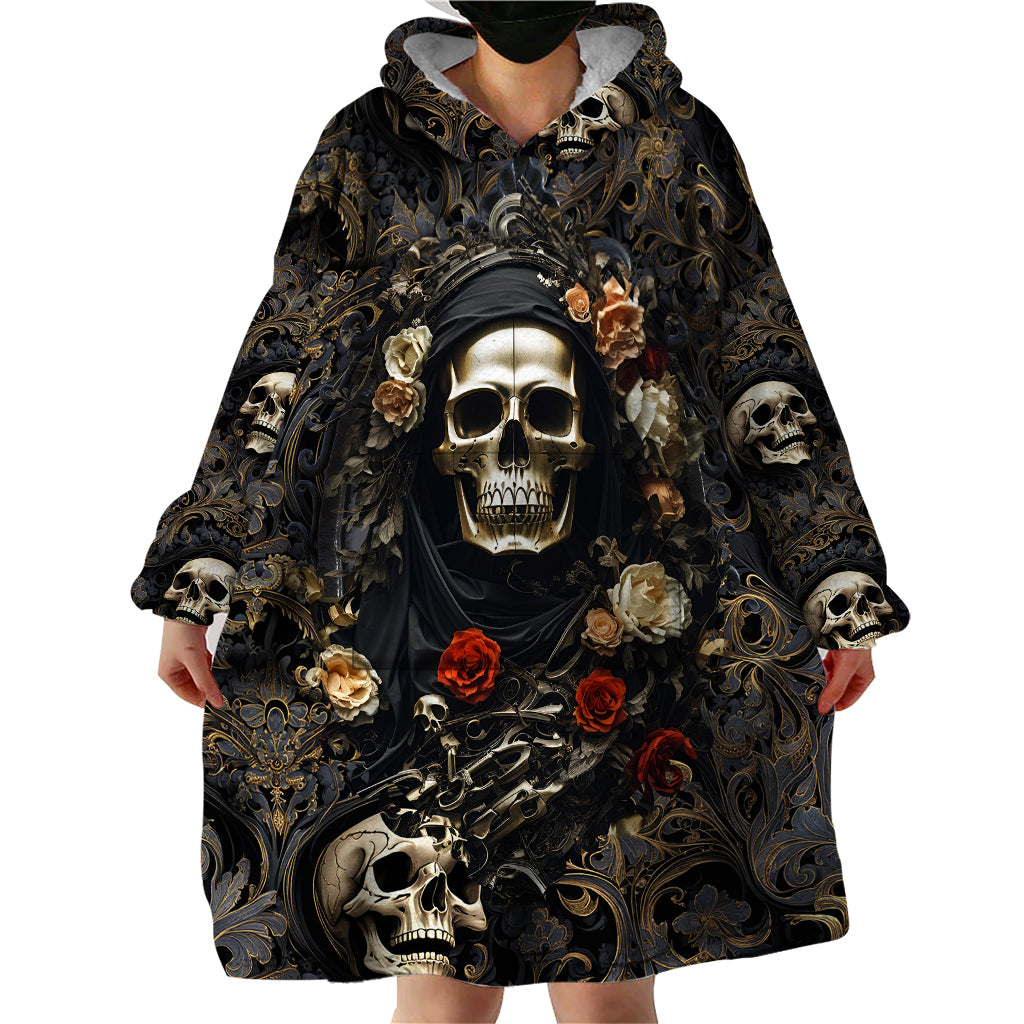skull-roses-wearable-blanket-hoodie-never-say-die