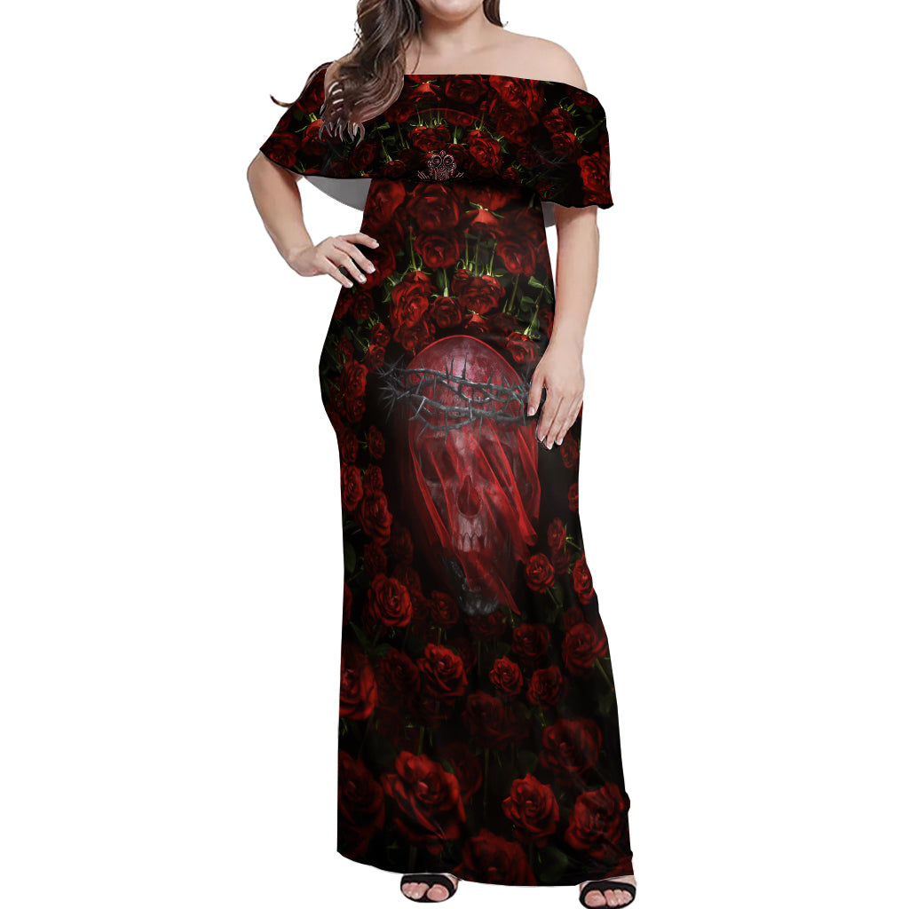 skull-roses-off-shoulder-maxi-dress-you-are-not-hard-to-love