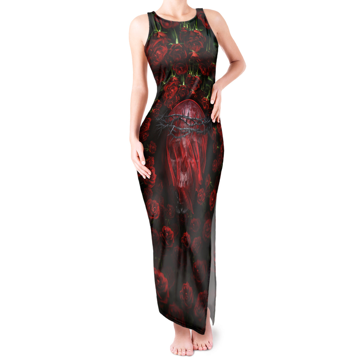 skull-roses-tank-maxi-dress-you-are-not-hard-to-love