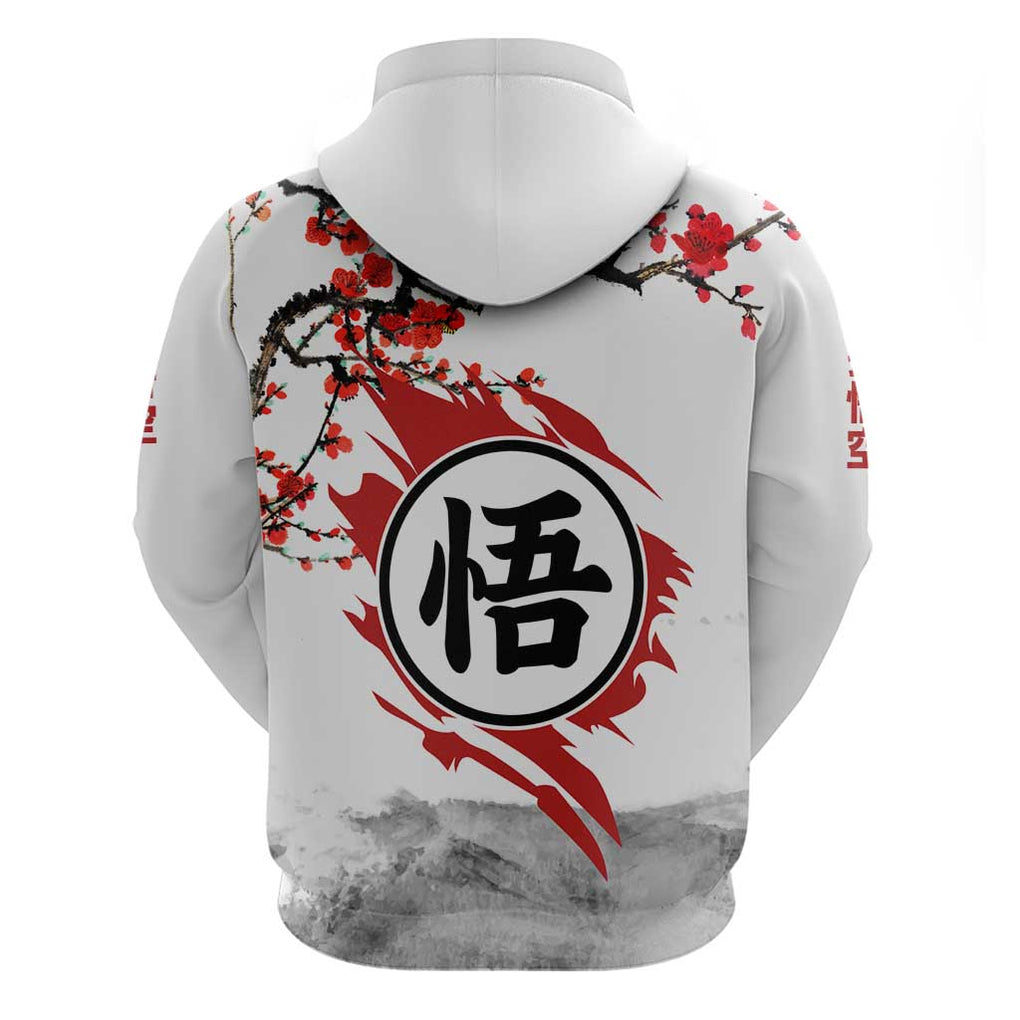 Goku - Dragon Ball Hoodie Japan Cherry Blossom Style