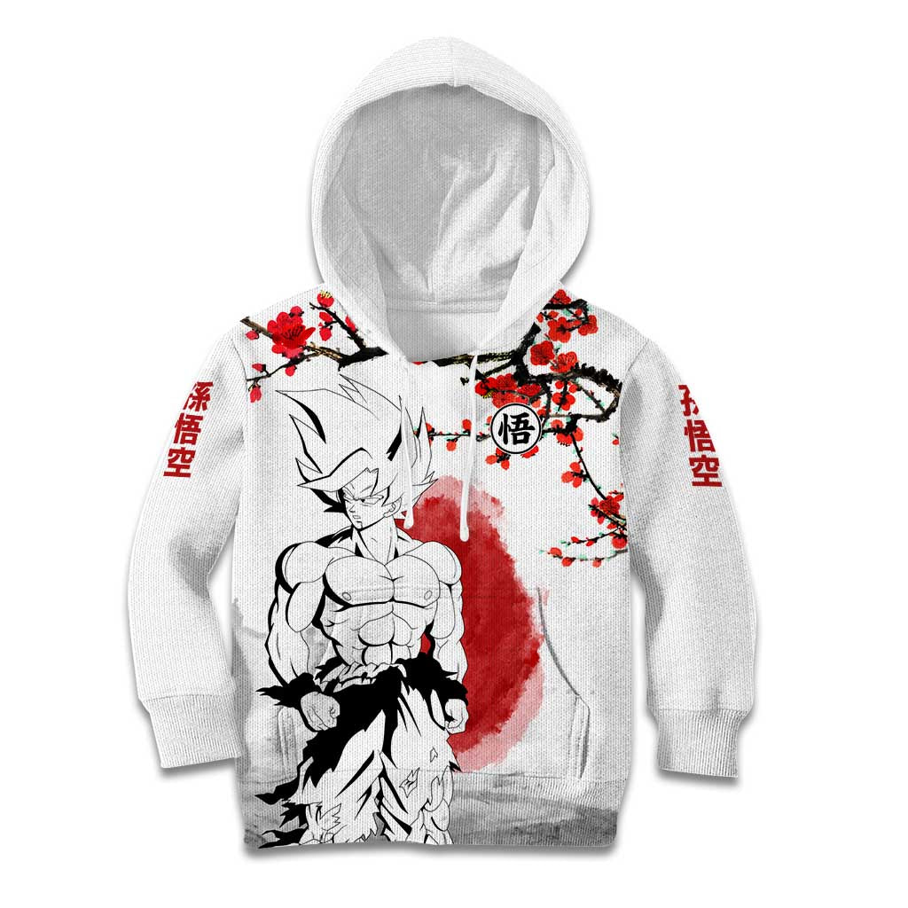 Goku - Dragon Ball Kid Hoodie Japan Cherry Blossom Style