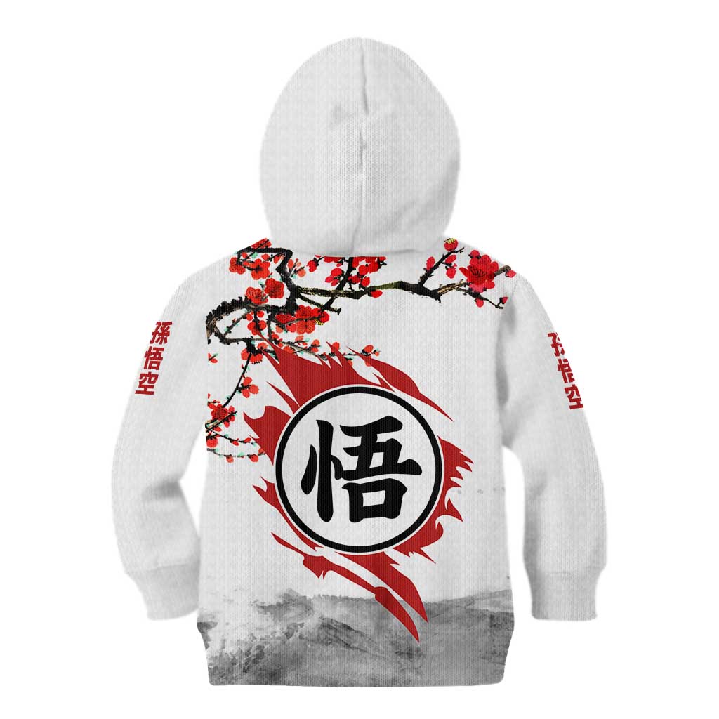 Goku - Dragon Ball Kid Hoodie Japan Cherry Blossom Style