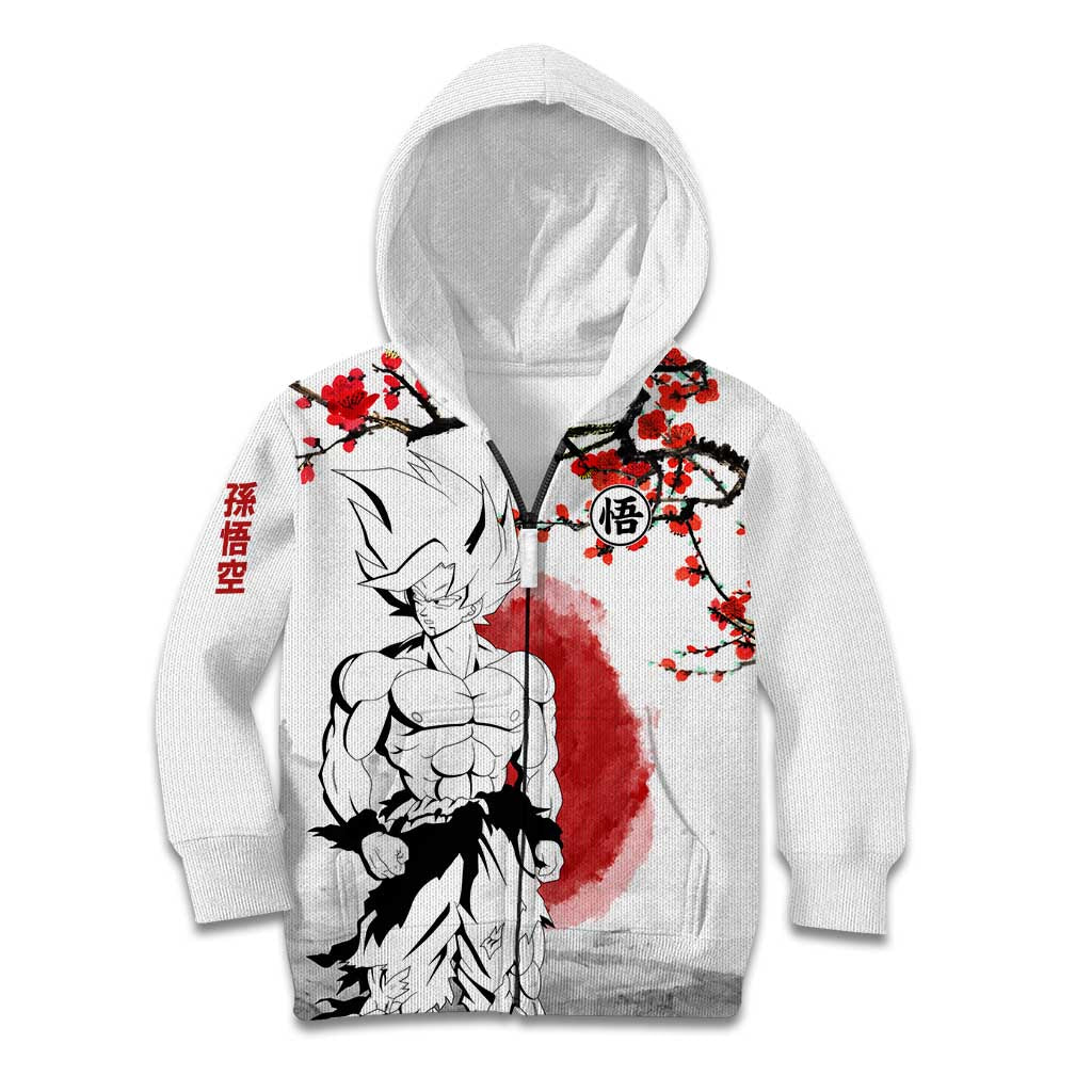 Goku - Dragon Ball Kid Hoodie Japan Cherry Blossom Style