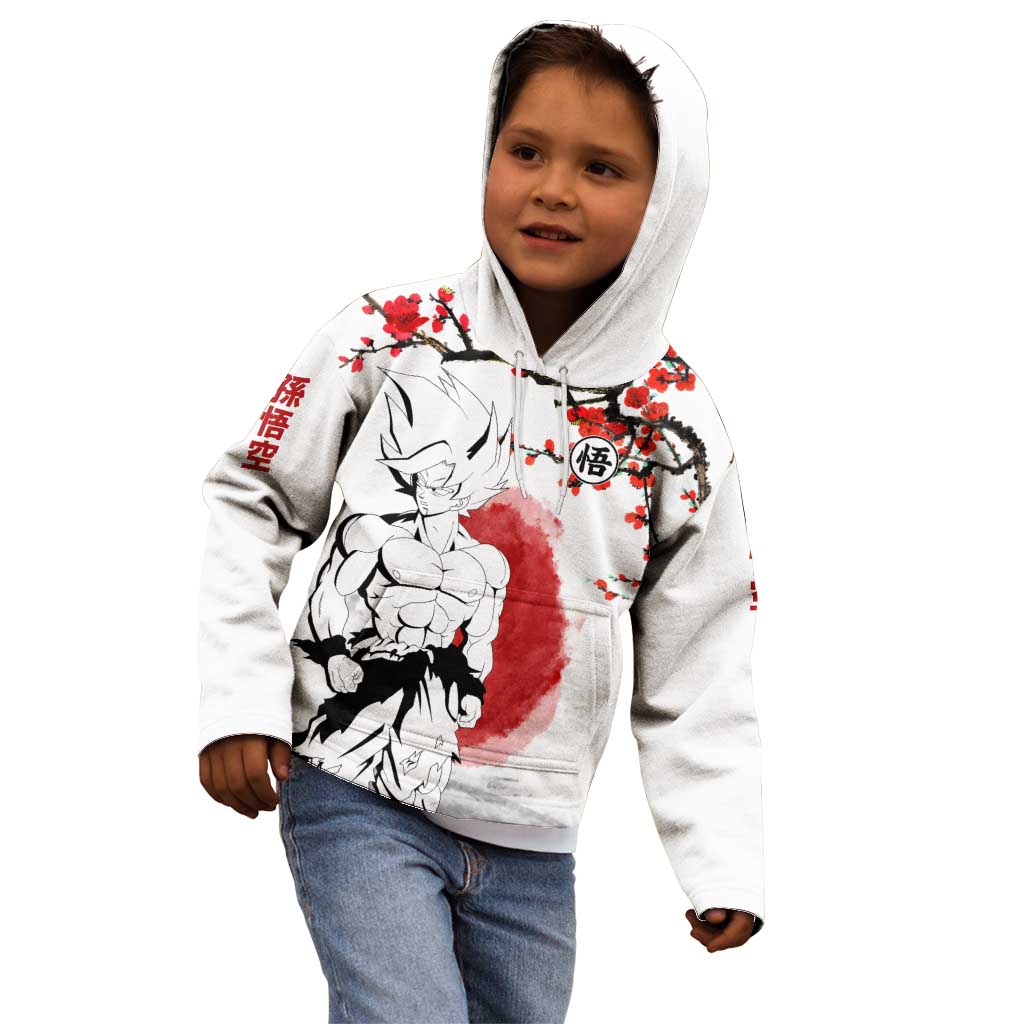 Goku - Dragon Ball Kid Hoodie Japan Cherry Blossom Style